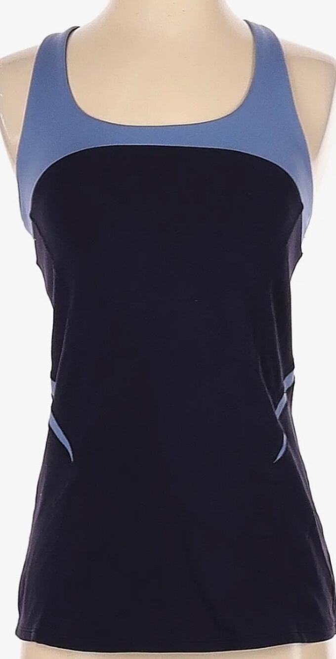 GAP FIT  Racer Back Tank Top W/ Shelf Bra Purple Women,s Small